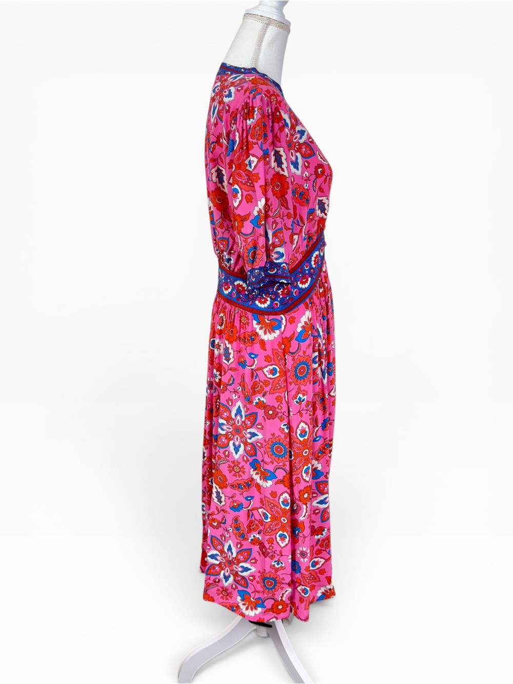 Boden Pink Elsa Midi Tea Dress - Picture 7 of 12